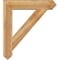 Ekena Millwork Traditional Arts and Crafts Rough Sawn Bracket w/ Offset Brace, Western Red Cedar, 8"W x 36"D x 40"H BKT0806X36X40TRA03RWR - alternate 4